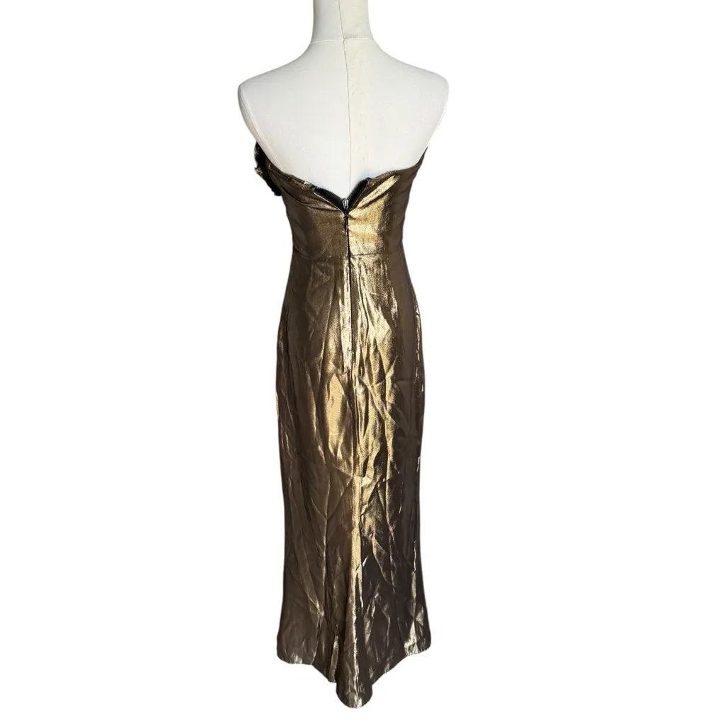 LOVERS AND FRIENDS - NWT Seraphina Gown in Gold Sz XS - Image 5