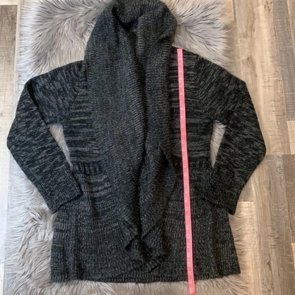 Cupio open front draped cardigan sweater L - Image 8