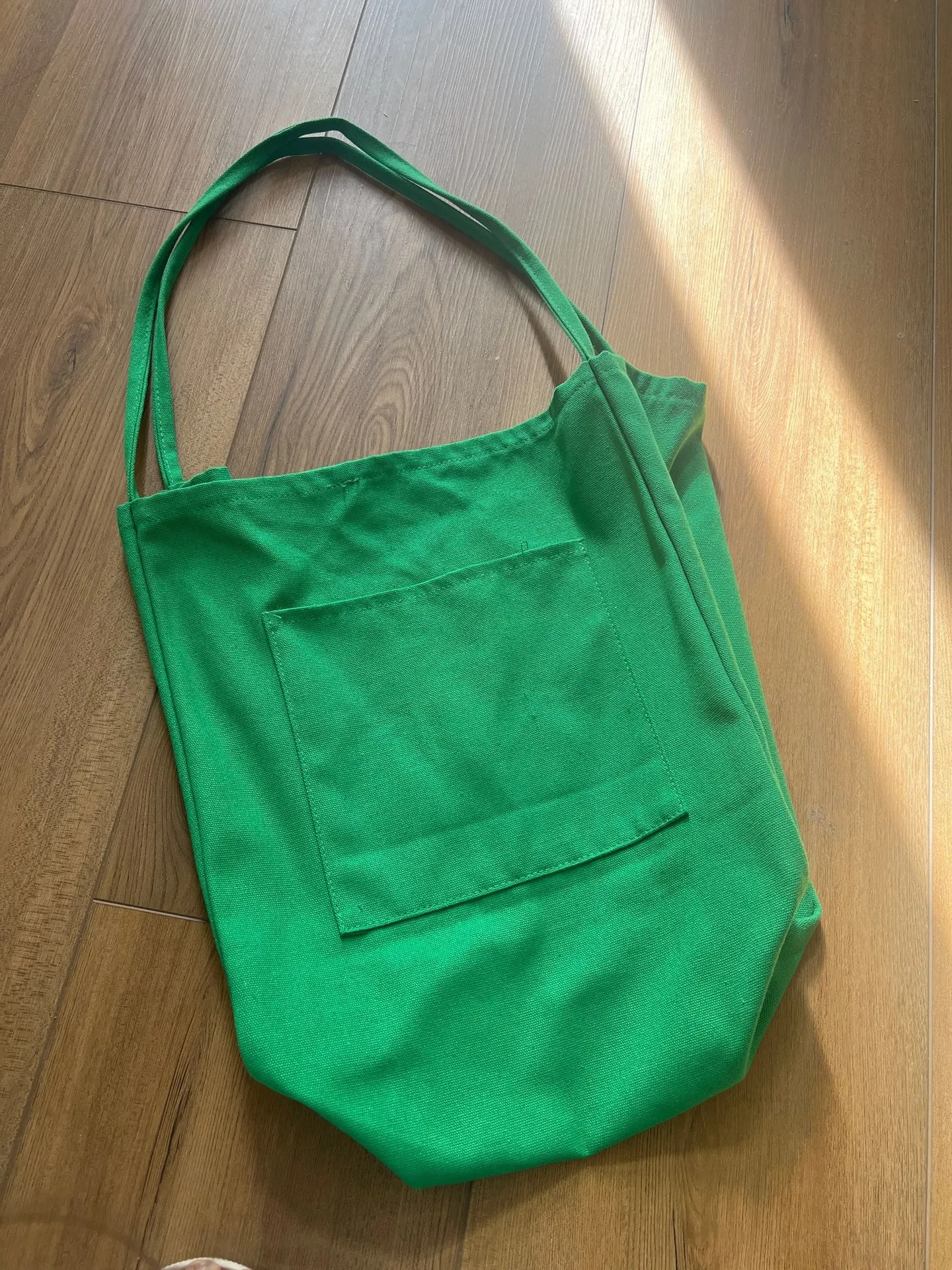 Vintage Green canvas tote bag - Image 2