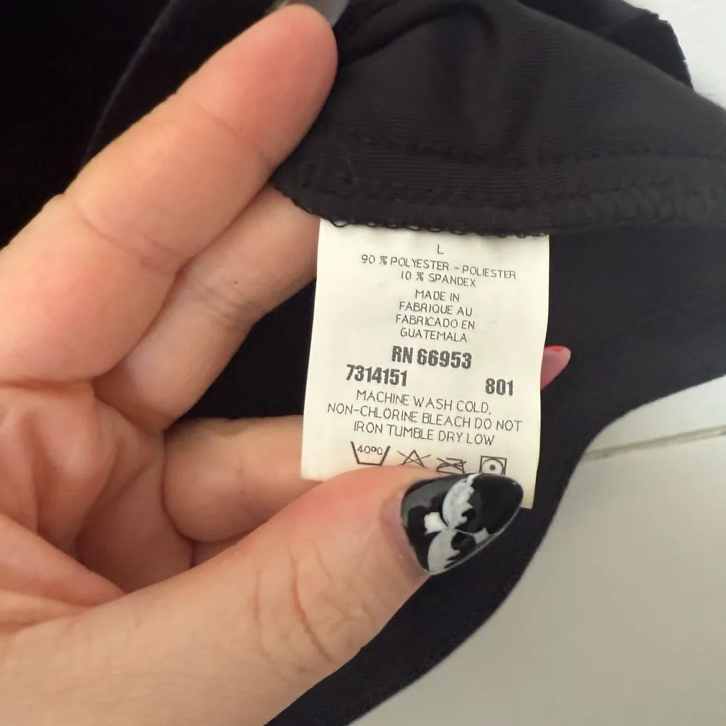 Vintage Joan Leslie Women’s Large Black Velvet Top New Deadstock - Image 4