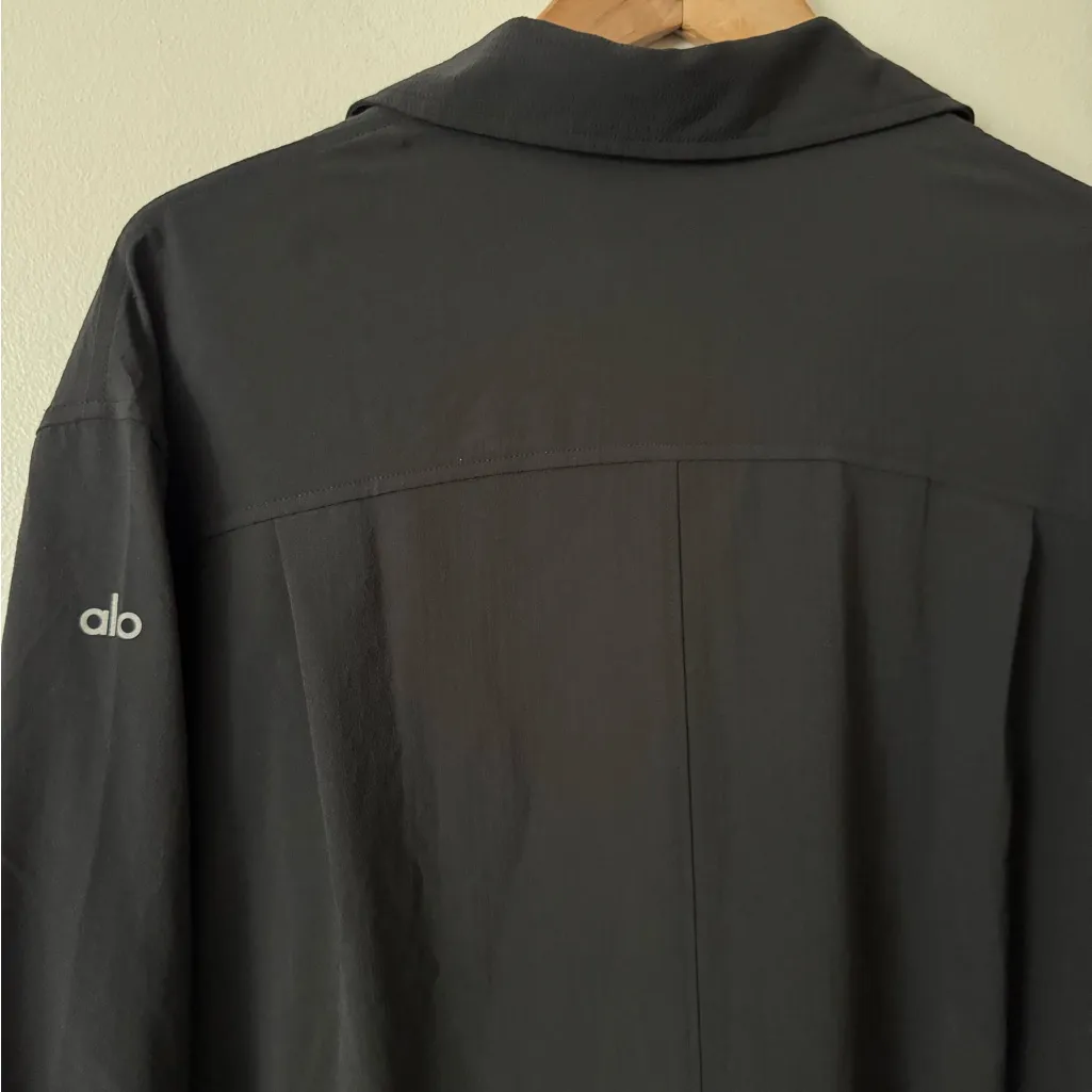 Alo Yoga S Dreamscape Button Down Long Sleeve in Black - Image 7