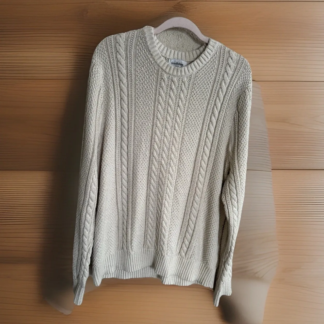 Vintage Y2K Gilmore Girls Cable Knit Fisherman Rory Gilmore Cozycore Lounge Warm Size XL - Image 2