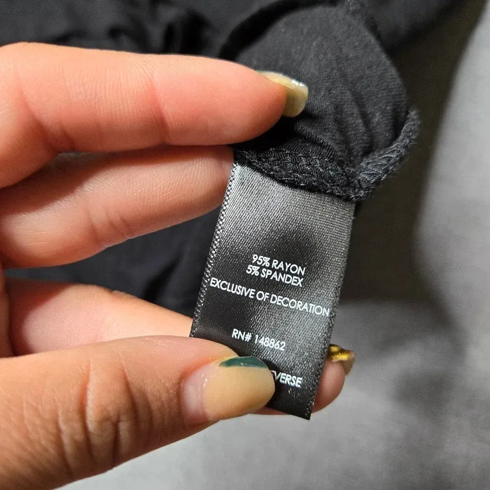 Torrid Super Soft Skull Black Dolman Tee - Image 3