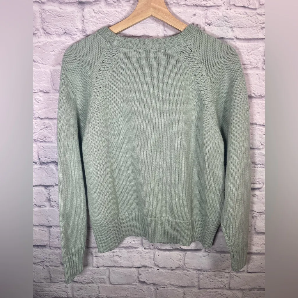 Pacsun desert dreamer green boho style Crewneck sweater face women size medium‎ - Image 2