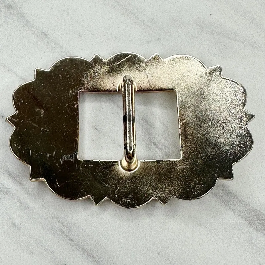 Studded Western Silver Tone Belt Buckle Concho Piece ✨ - Image 5
