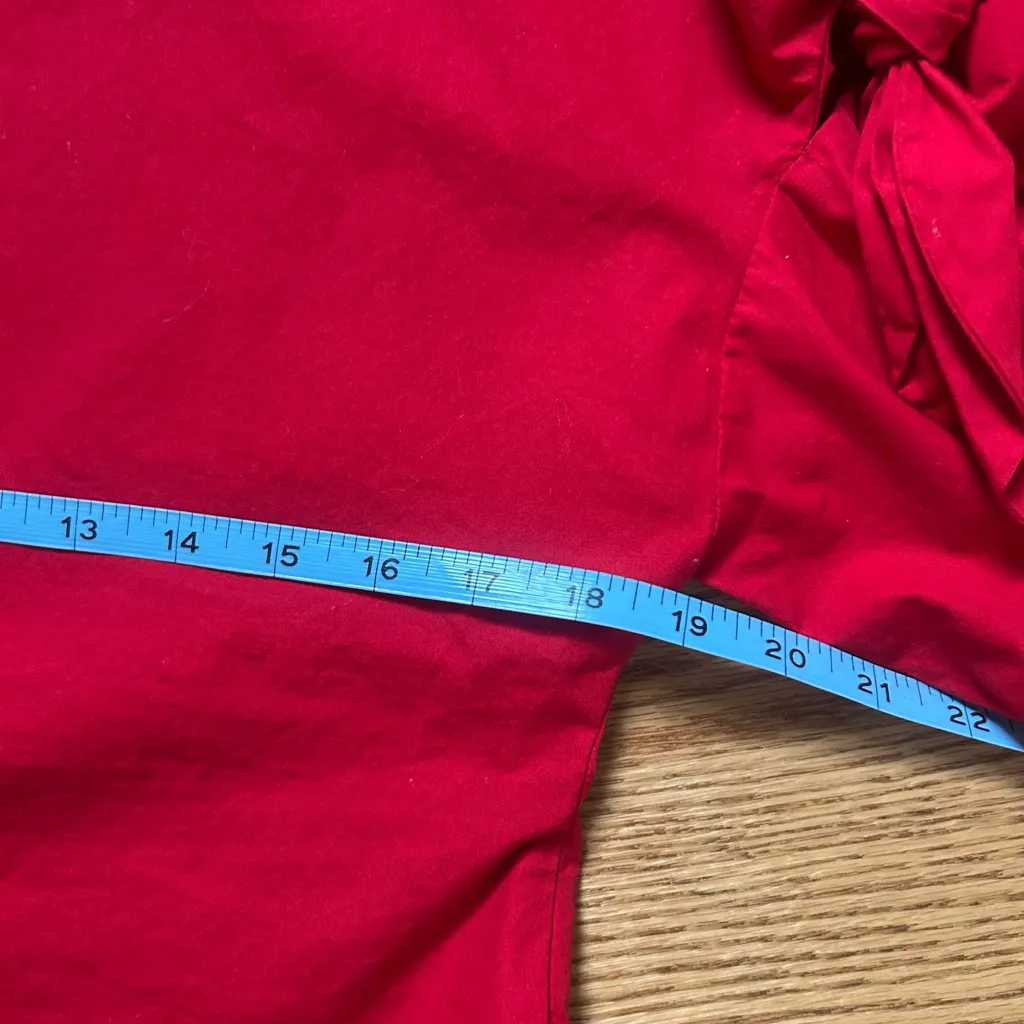 Topshop Cropped Blouse with Tie Sleeves - Image 4