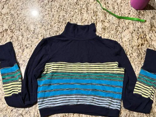 Movement Mountain Mama Striped Layering Top - Nautical Navy Blue - Image 8