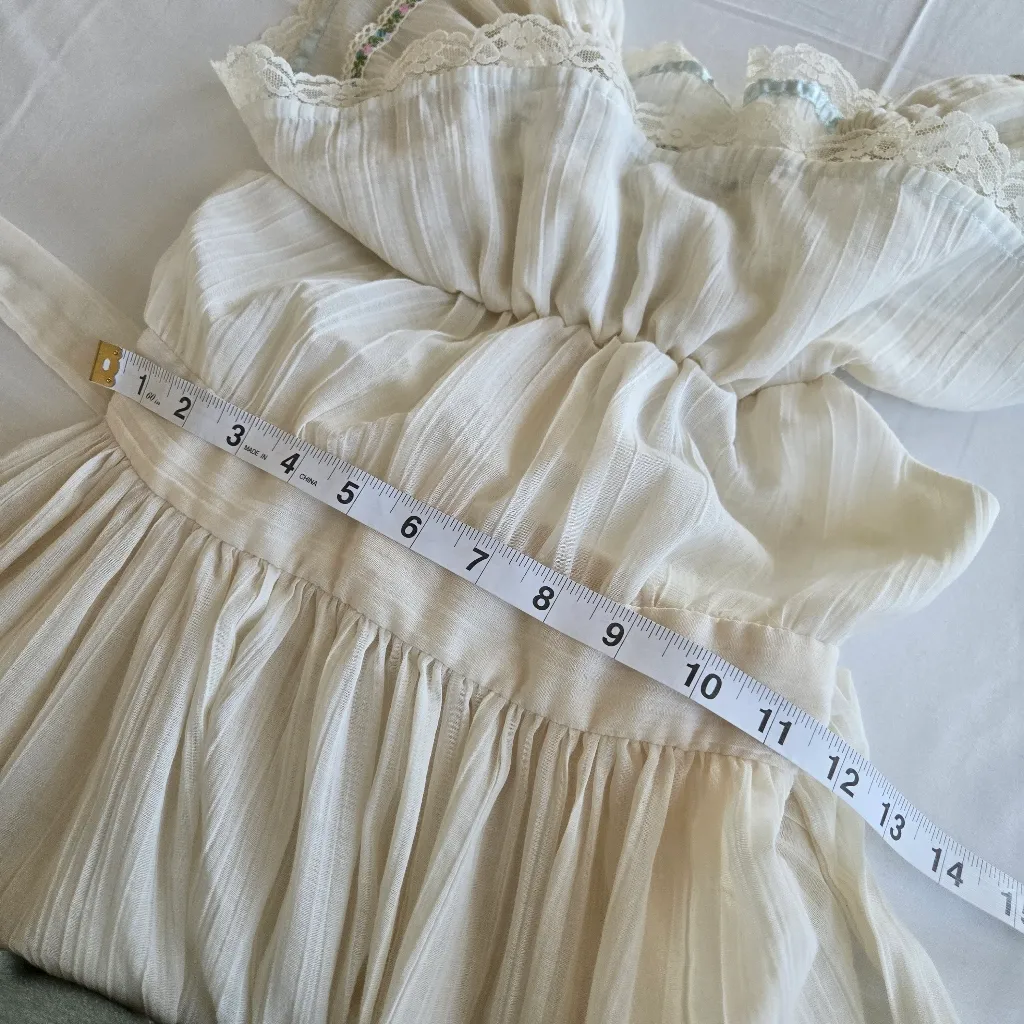 Gunne Sax Romantic Victorian prairie Off-Shoulder Cottagecore Dress small - Image 15