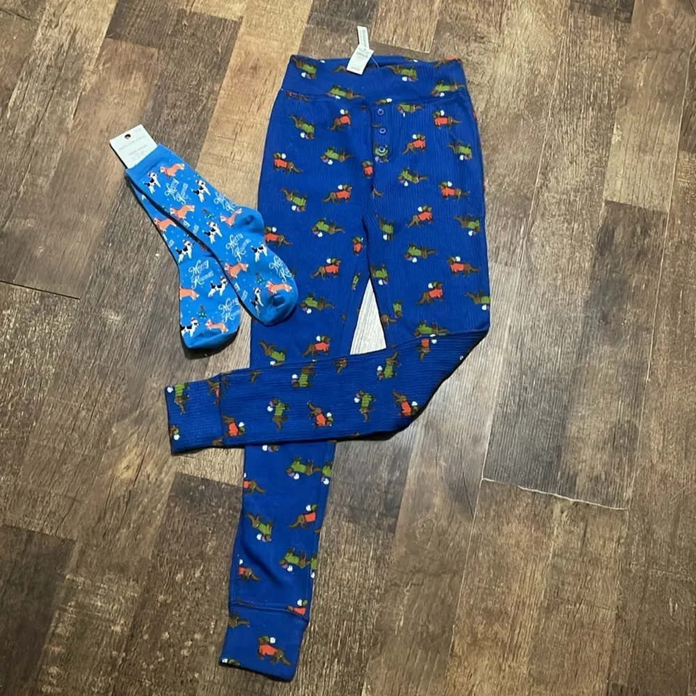 Aerie Thermal Jogger Sleep Pants & Sock Bundle - Image 4