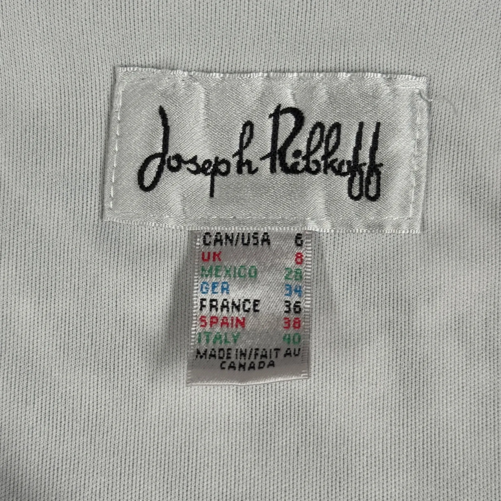 Joseph Ribkoff Dress Black White Striped Aline Office Going Out Party Size 6 - Image 6