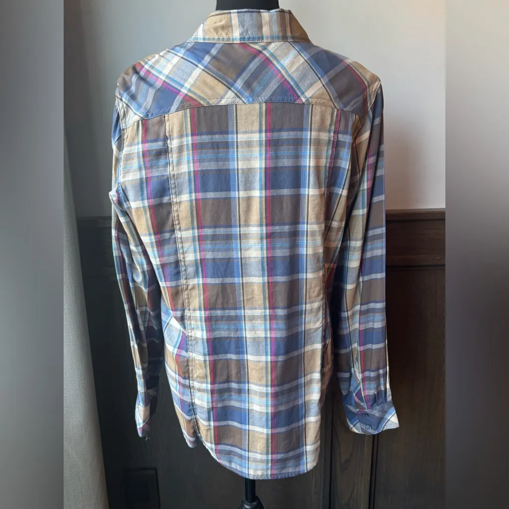 Bit & Bridle Multicolor Plaid Button Down Shirt - Image 4