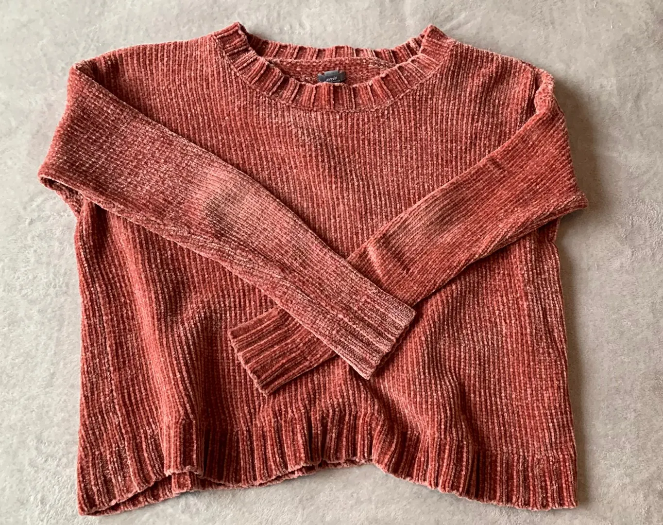 Pink Chenille Sweater - Image 2