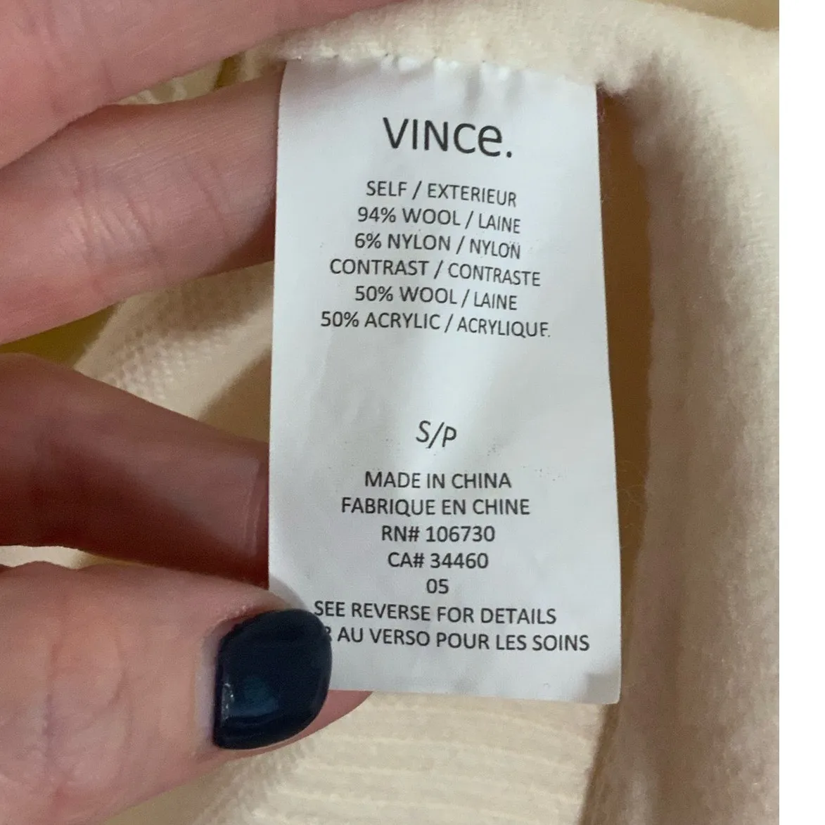 Vince Cream one button wool cardigan blazer‎ - Image 3