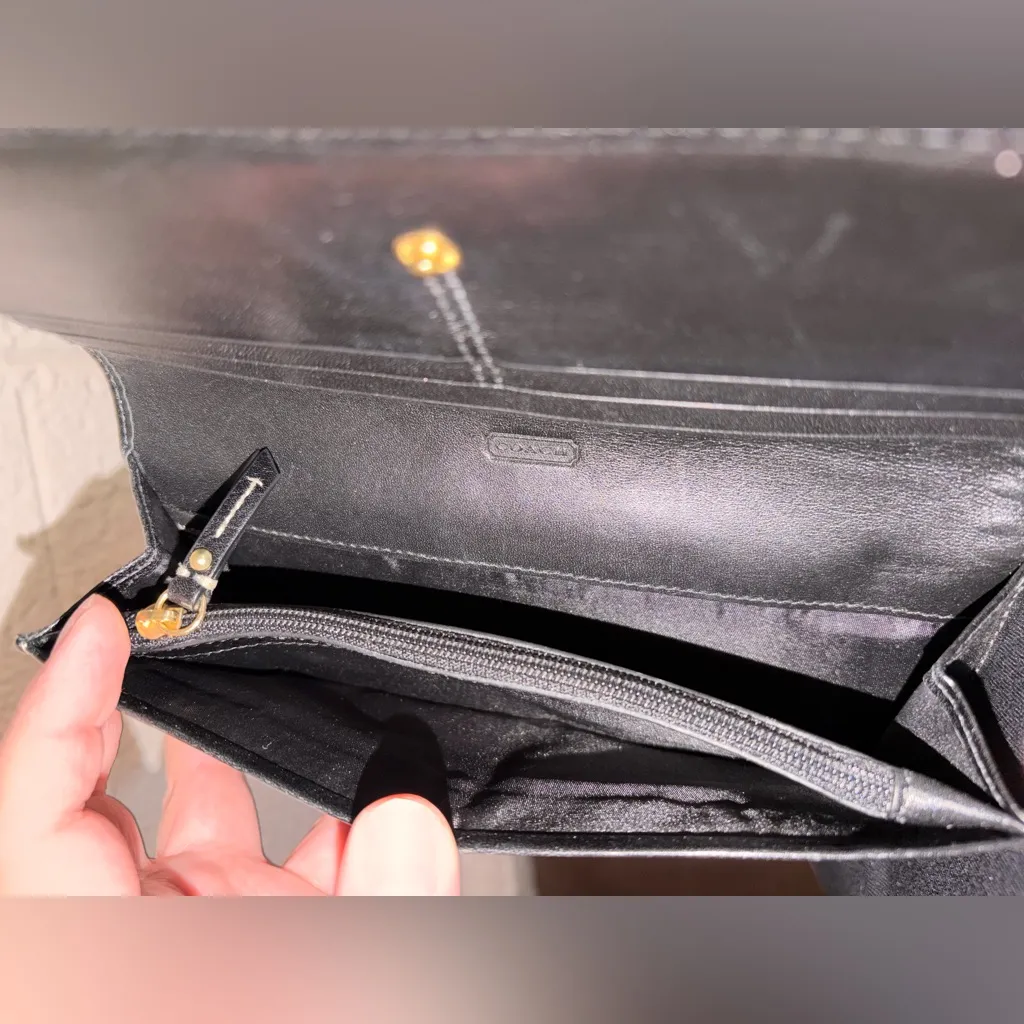 Coach Vintage  Monogram Strip Wallet 🖤🤍 - Image 5