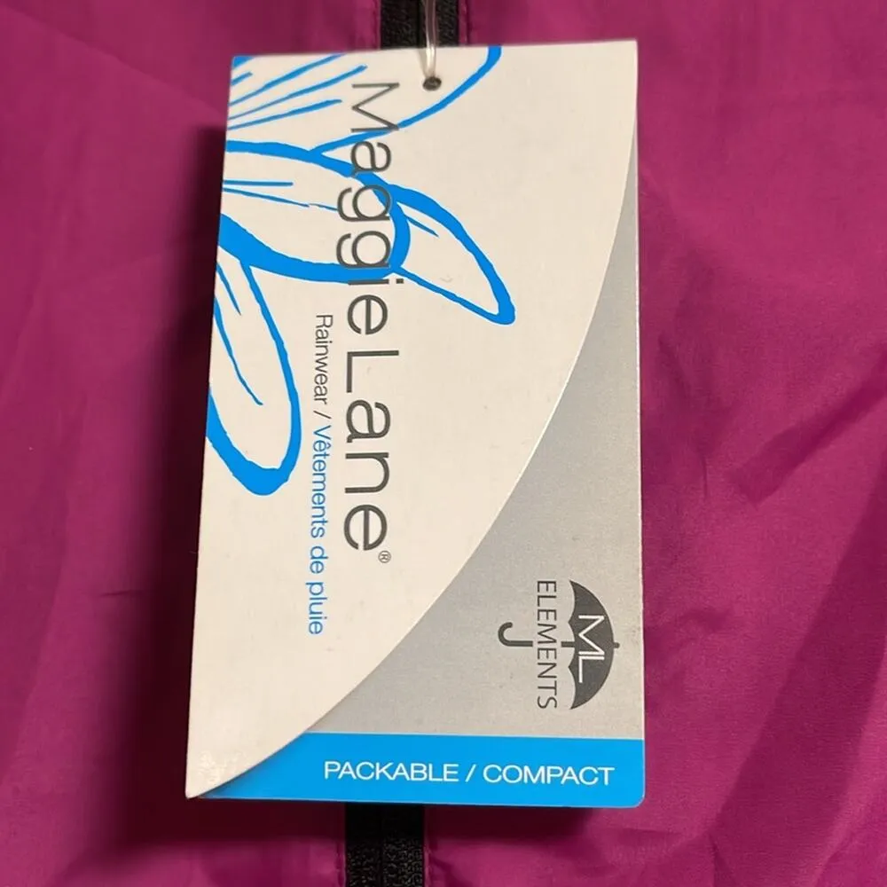 Maggie Lane Packable Rain Jacket Size M - Image 2