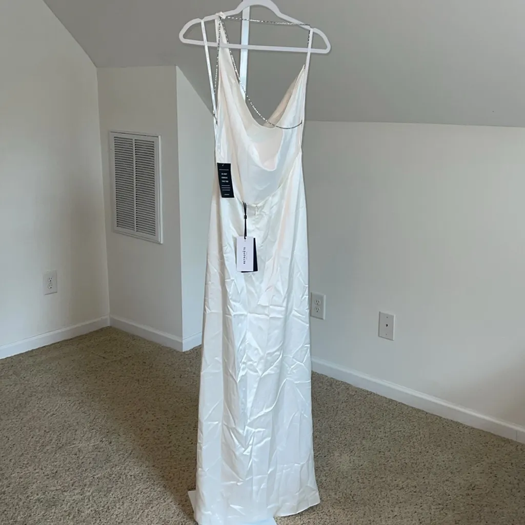 RETROFÊTE Morena Gown Dress White size Large - Image 8