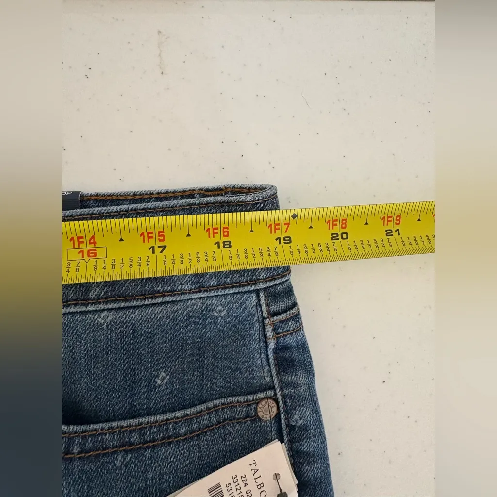 NEW Talbots Slim Ankle Jeans‎ Tulip Print Size 16 Petite NWT 457 - Image 12