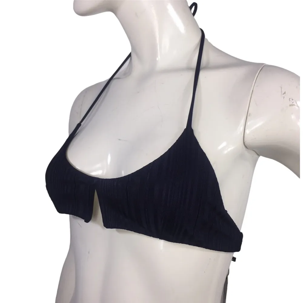 TAVIK Slinky Ribbed Bikini Top Evening Blue XS - Image 3