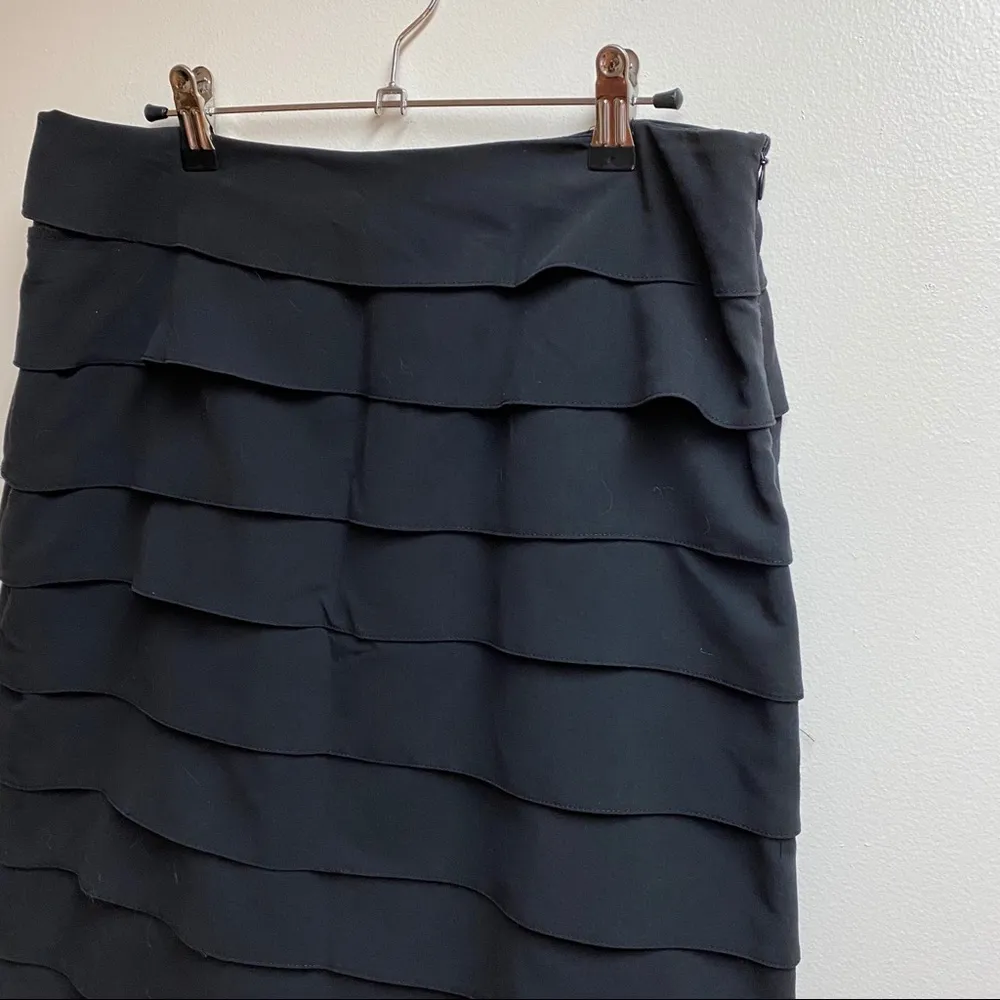 Larry Levine  Black Ruffled Skirt - Image 3