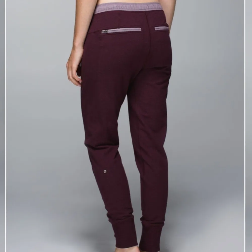Lululemon Happy Yin Year Pants Sweatpant II Heathered Bordeaux Drama Purple 2 - Image 3