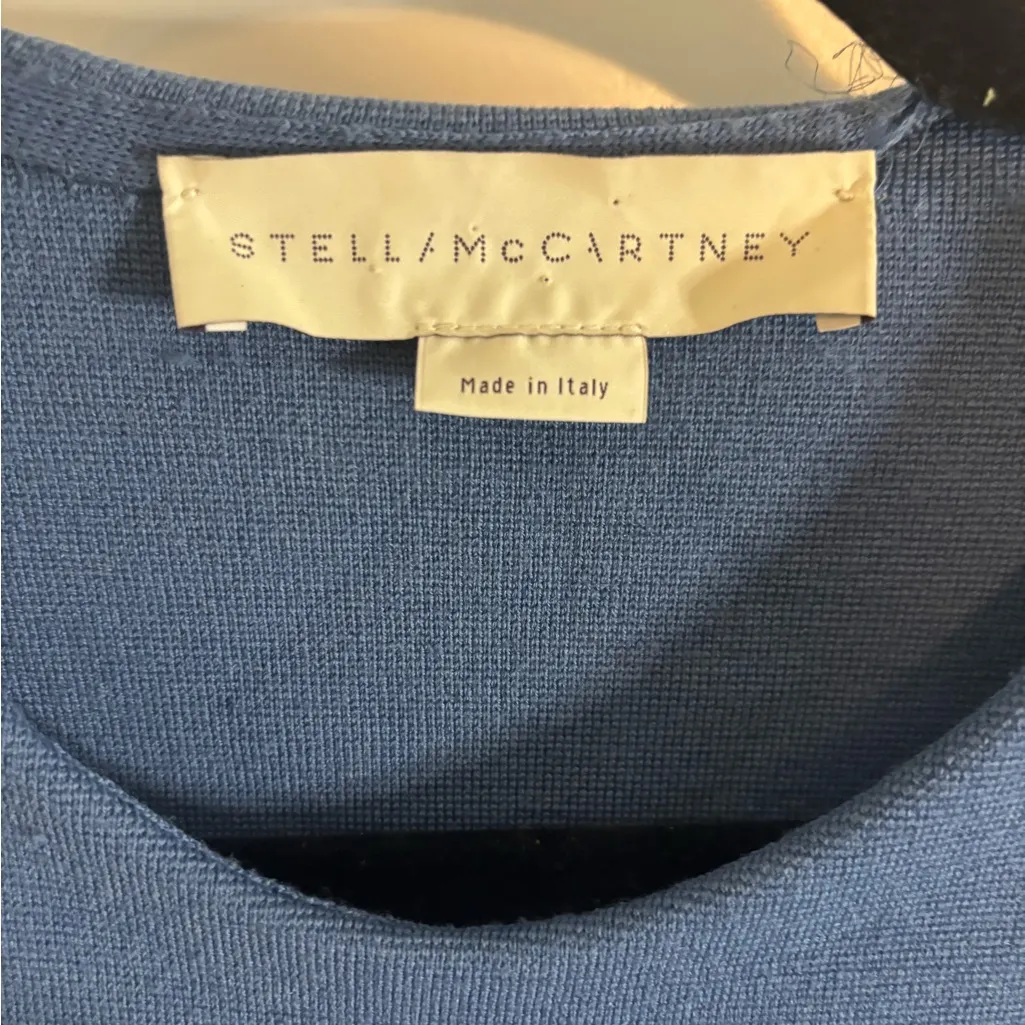 Stella McCartney Blue Peplum Zipper jacket size IT 42 US 6 EUC - Image 3