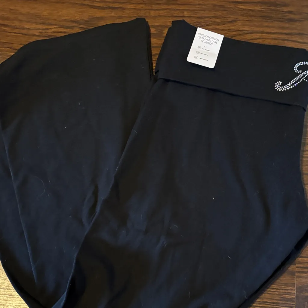 PINK Victoria's Secret Black Lounge Pants - Image 2