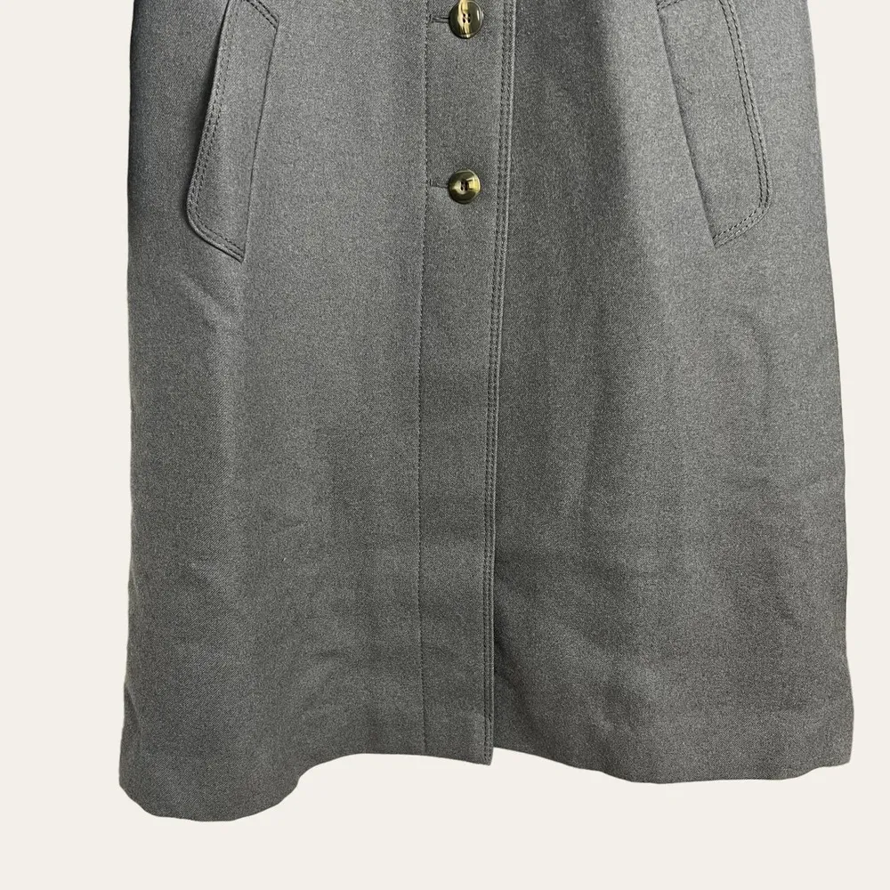 Vintage Karner Alpaca Wool Gray Long Coat Size L Size L - Image 6