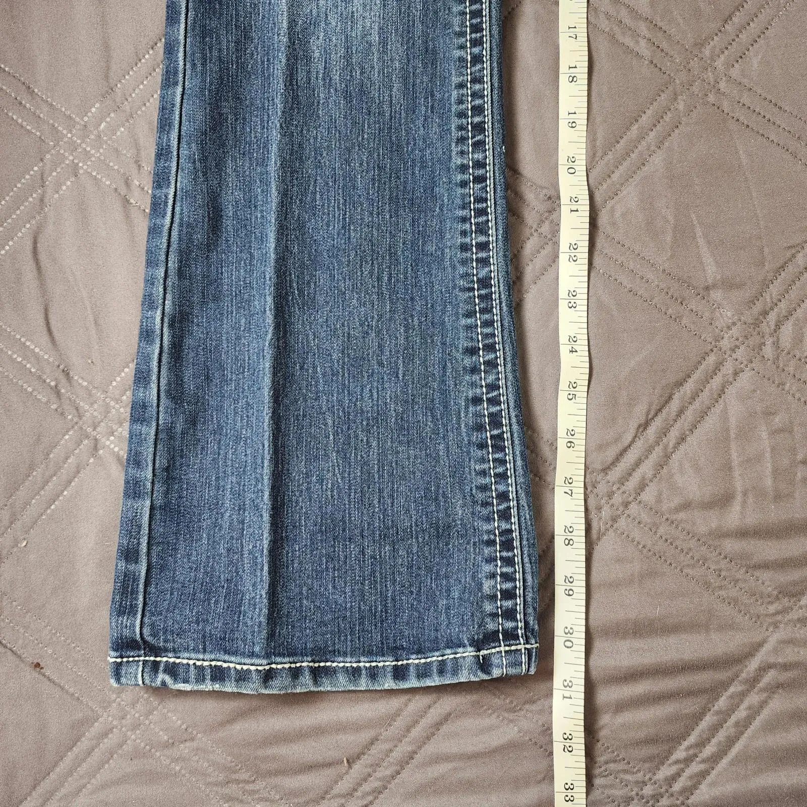 Soundgirl Women's Size 11 Flare Bootcut Jeans Rhinestone Retro Y2K Denim - Image 8