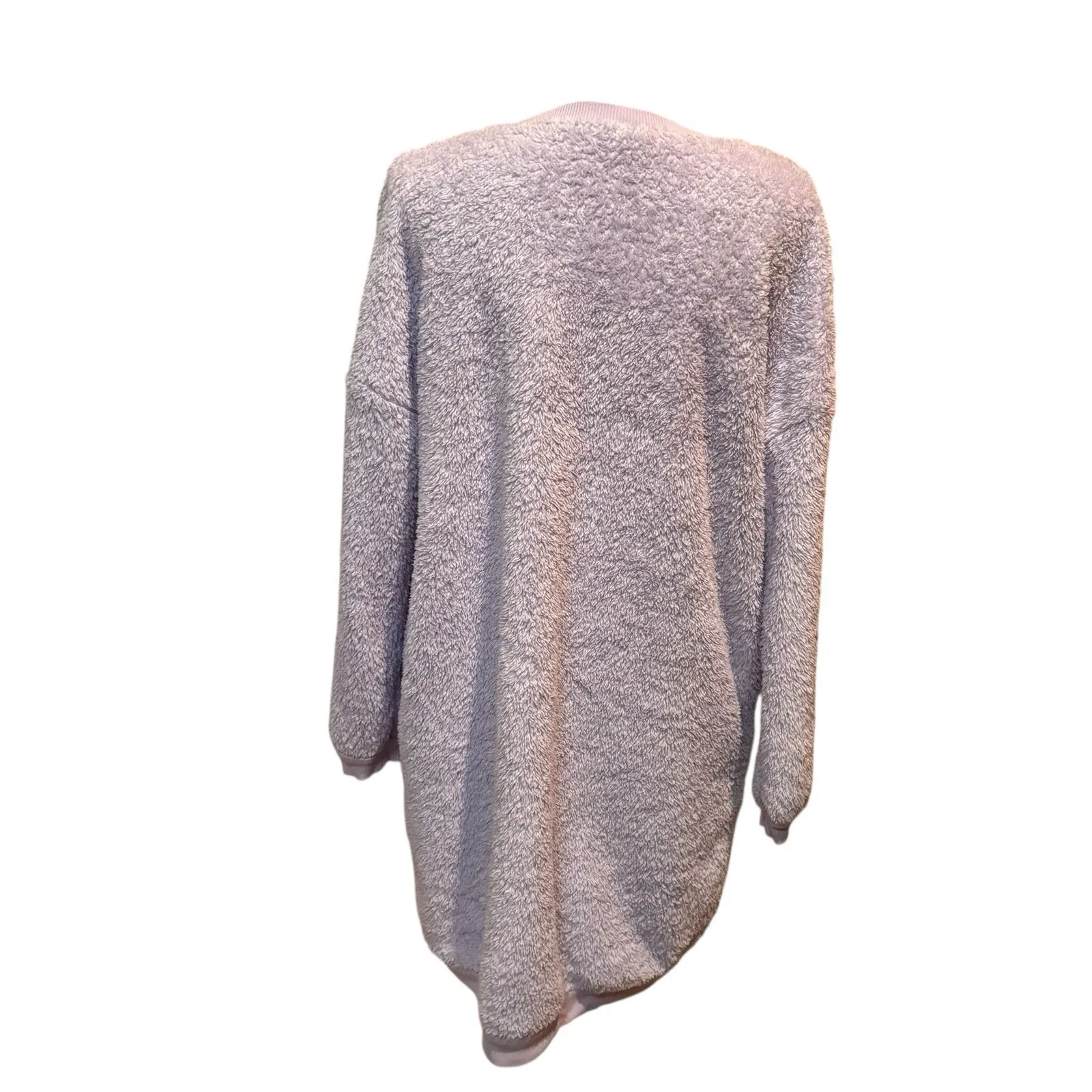 Disney Minnie Mouse Fleece Size Medium Purple Plush Lounge Nightgown Cozy - Image 2