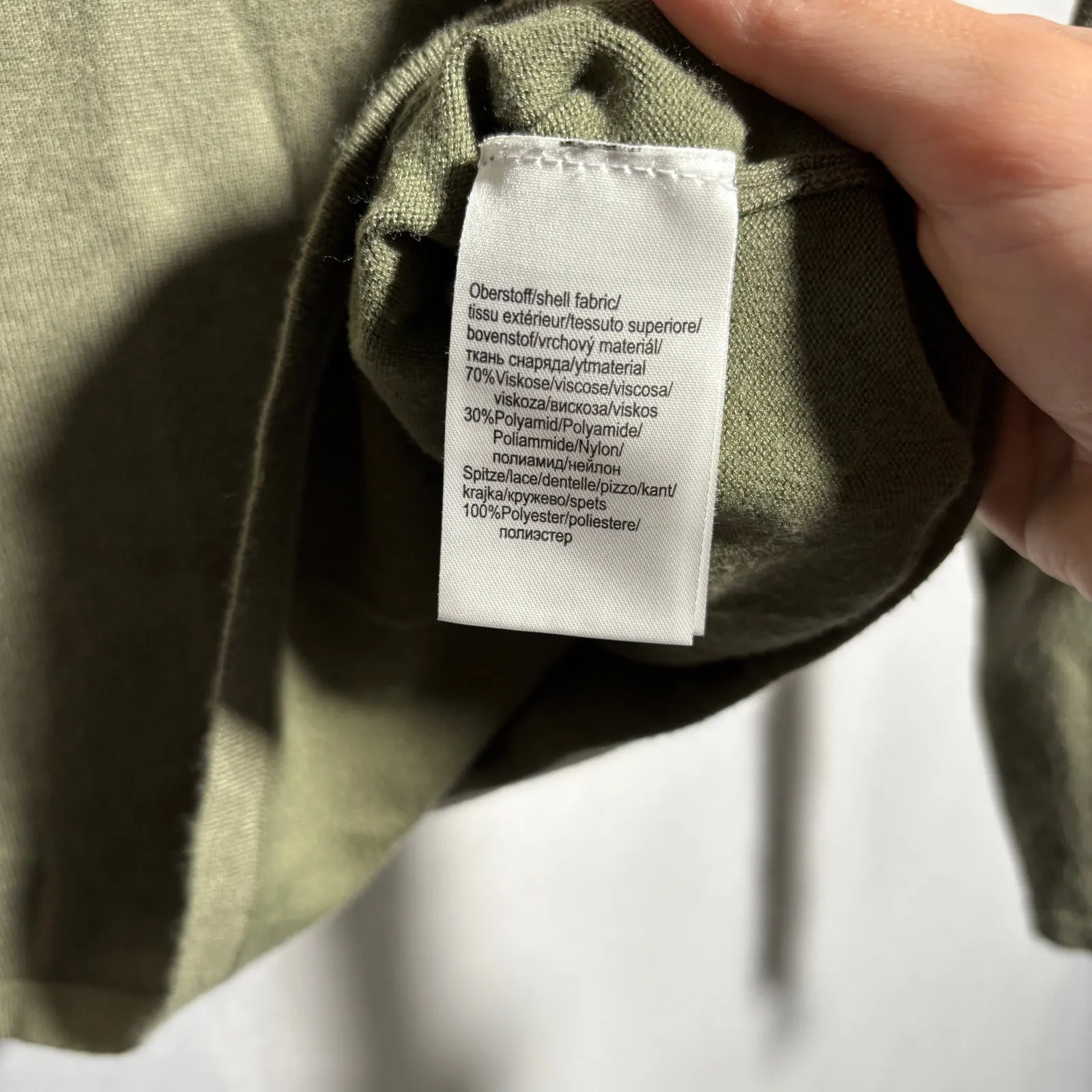 Fair Lady Green Sweater Top Fairy Core‎ Boho Semi Sheer Leaf Embroidered Artsy M Size 6 - Image 4