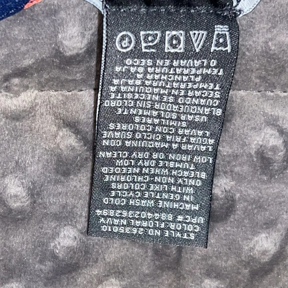 Chelsea & Theodore medium womens hi low tunic short sleeve top floral print Blue - Image 4