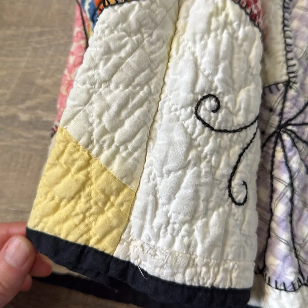 Little Bit Different By Lynne Valentine Butterly Quilt Jacket OS Yellow Size undefined - Image 7