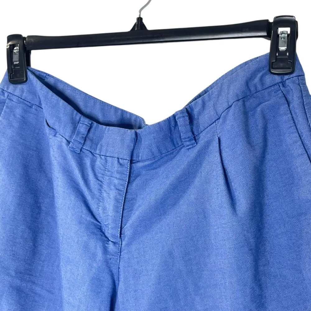 Nike Golf Women's Oxford Pleated Shorts 725763 Pockets Buckle Ring Size 10 - Image 3