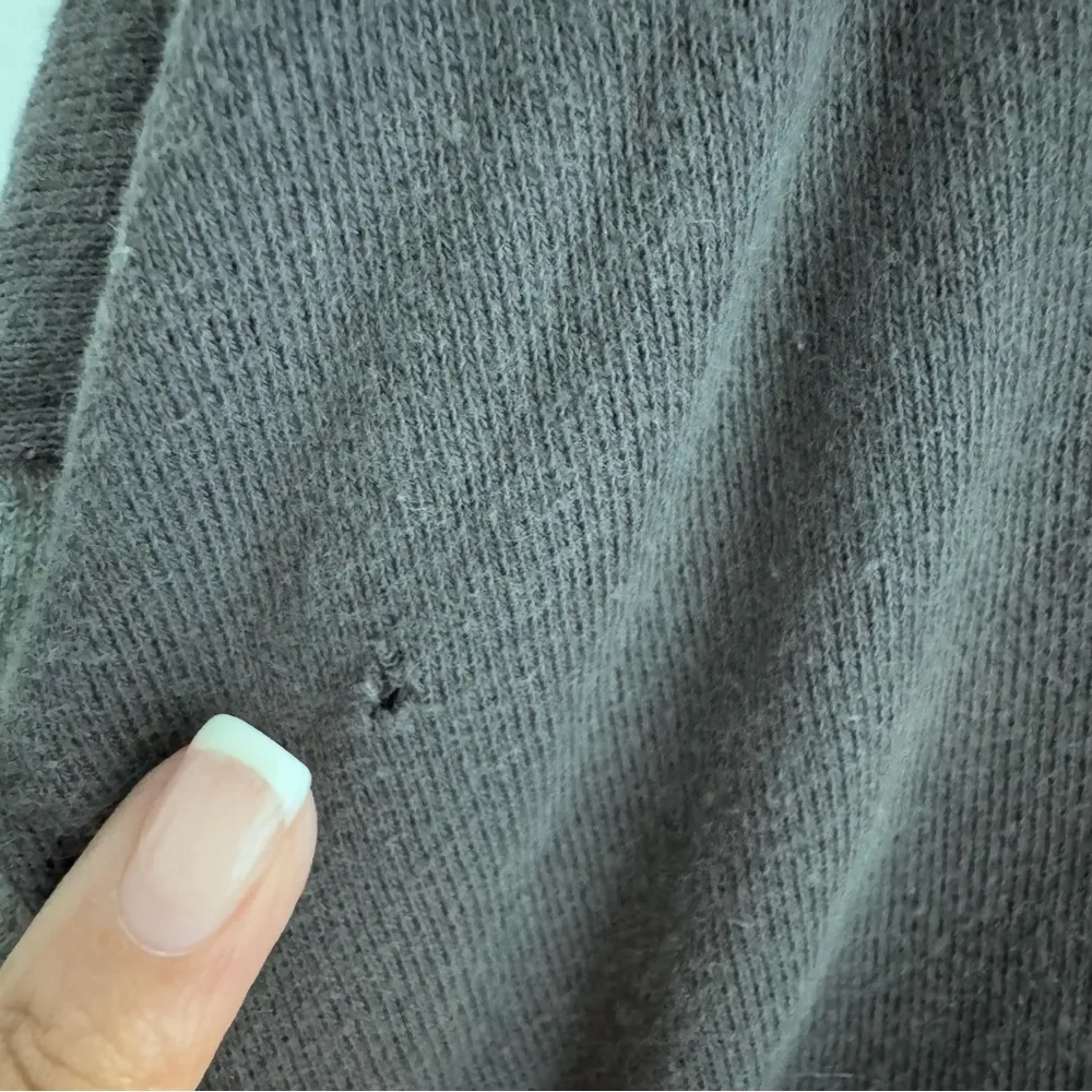 Bad Bulldog Vintage Hoodie Sweatshirt Gray No Bark No Bite Size Medium - Image 9