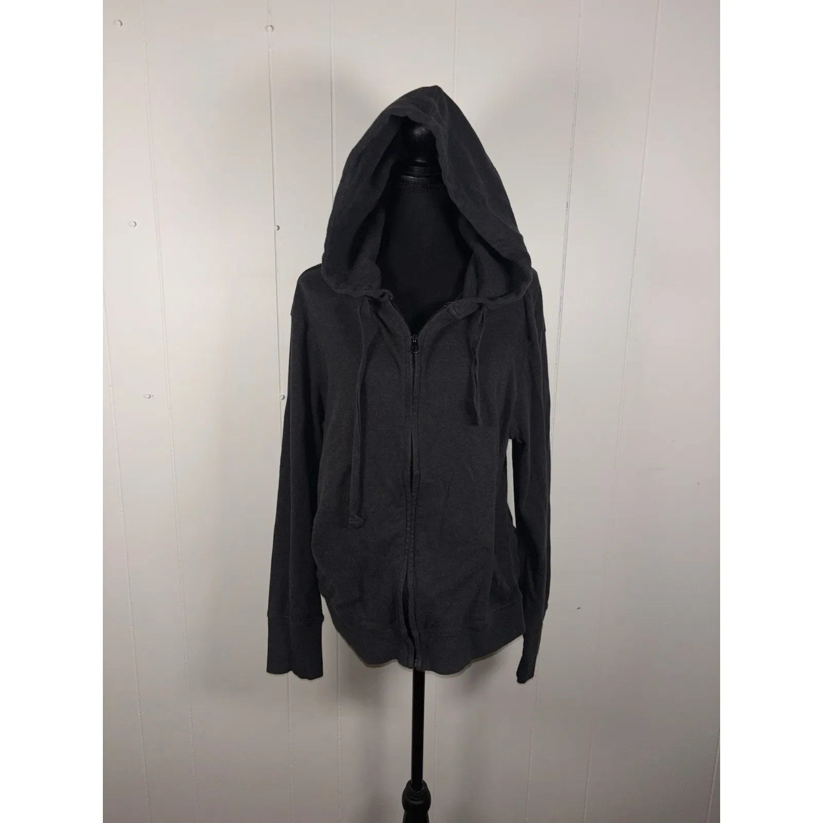 pact organic cotton gray full zip jacket large hooded - Image 2