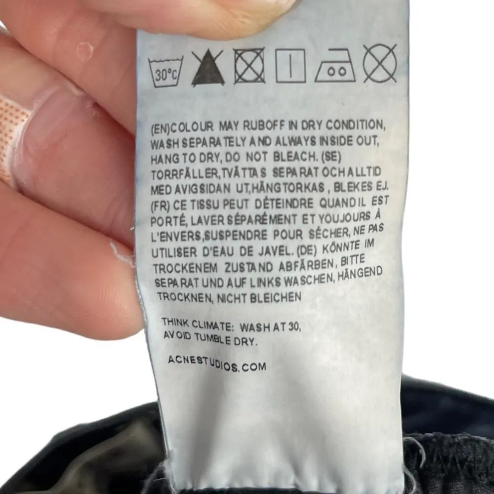 Acne Studios Skin 5 Deep Skinny Jeans Stretch Blue Denim Made in Italy Size 30 - Image 11