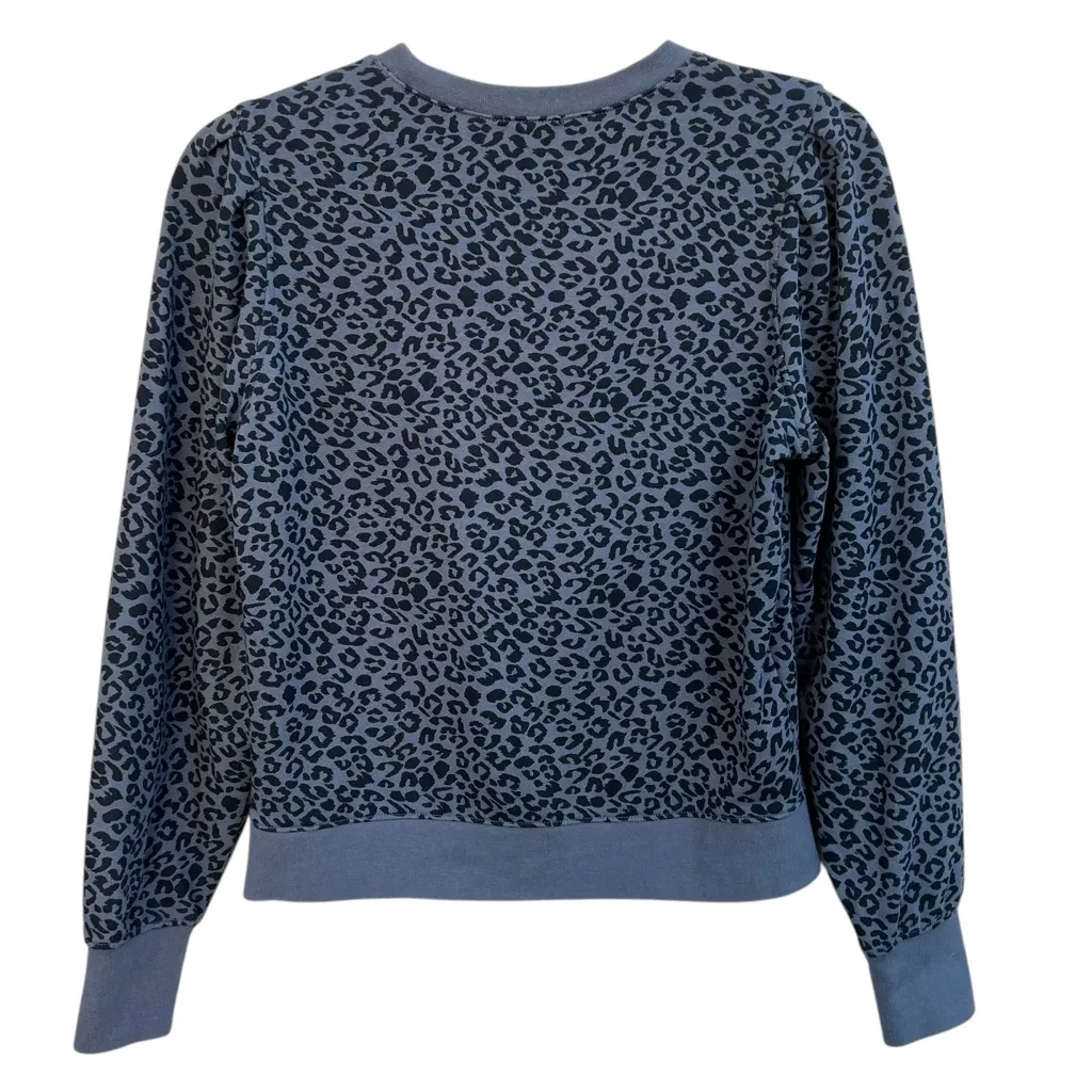 Rails Marcie Black/Gray Cheetah Print Long Sleeve Sweatshirt Size Small - Image 8