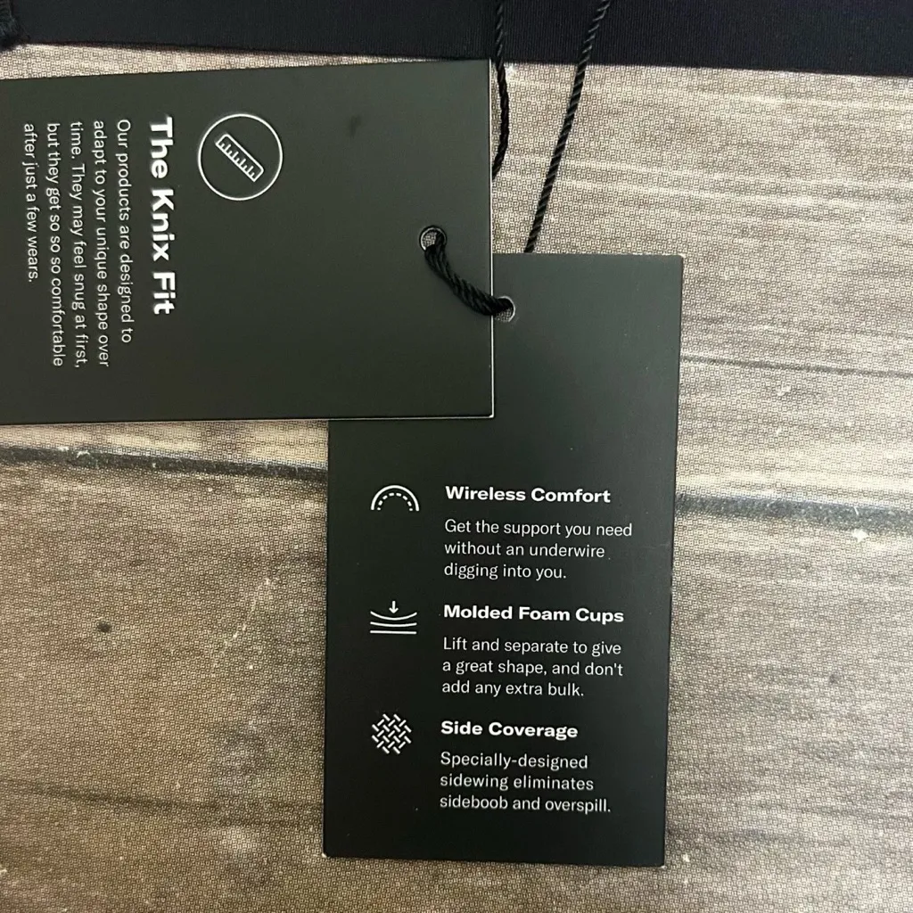 Knix Black Wingwoman Contour Wireless Molded Foam Cup Bra NWT 7 36DD 38DD NWT Size undefined - Image 9