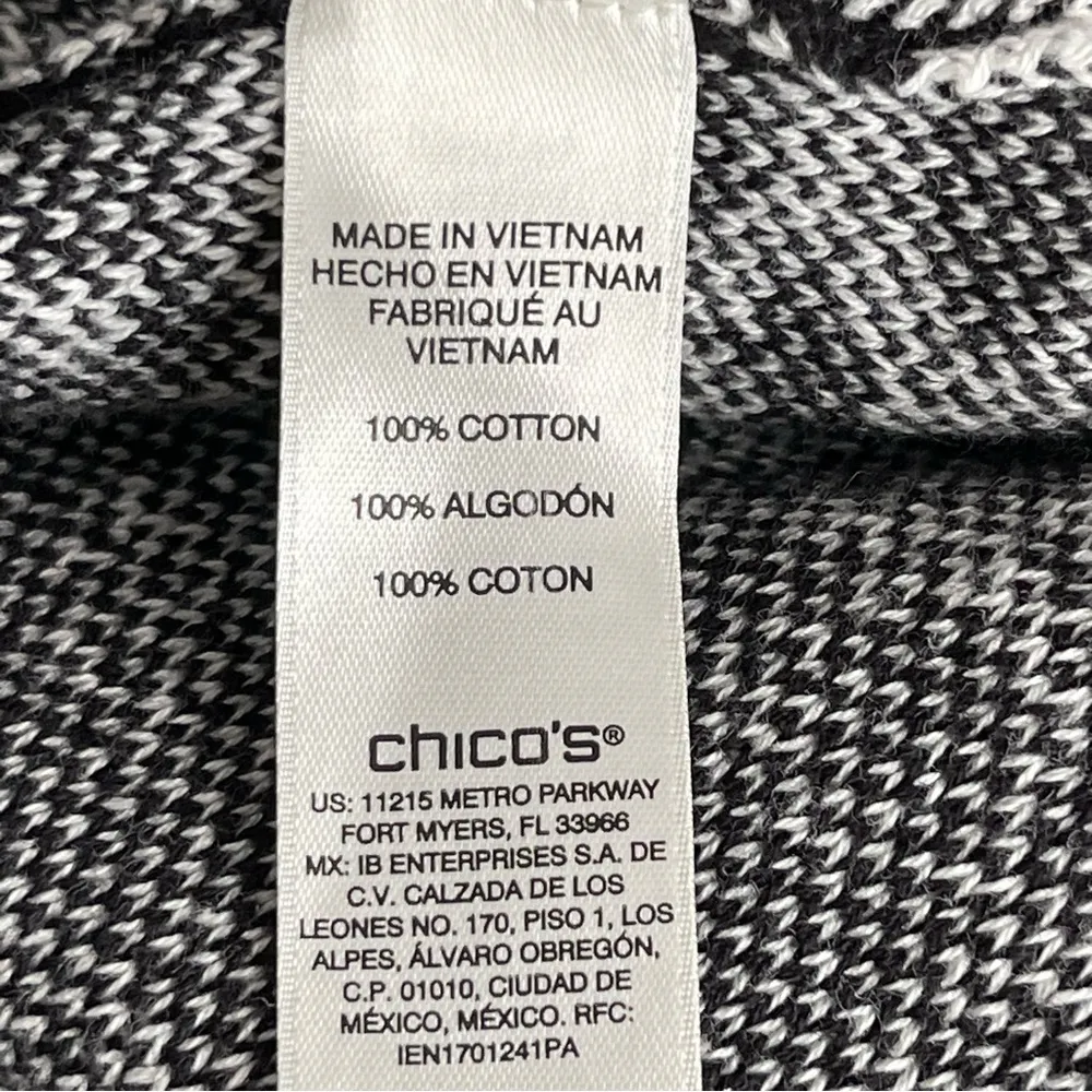 Chico's Manhattan Ombré Cheetah Fringe Jacket Women’s Size 2 Regular Size L-12 - Image 8