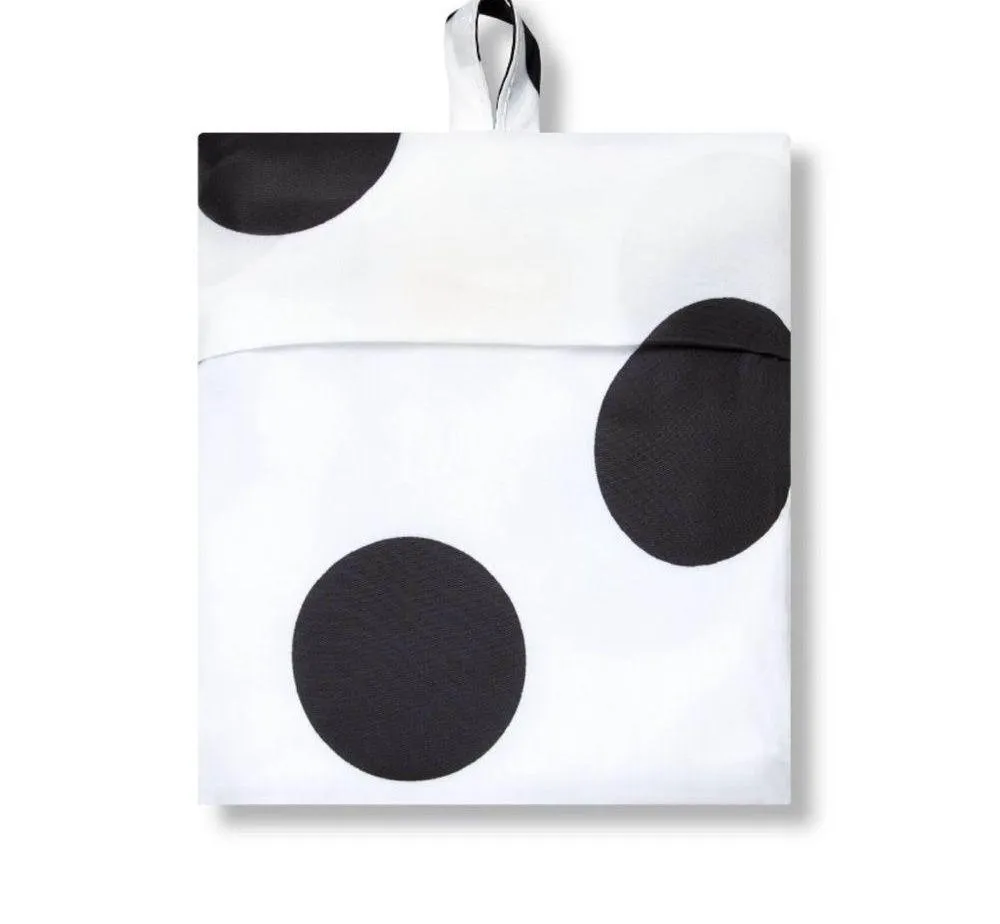 Tabitha Brown Hello There Polka Dot Reusable Packable Tote Bag White - Image 7