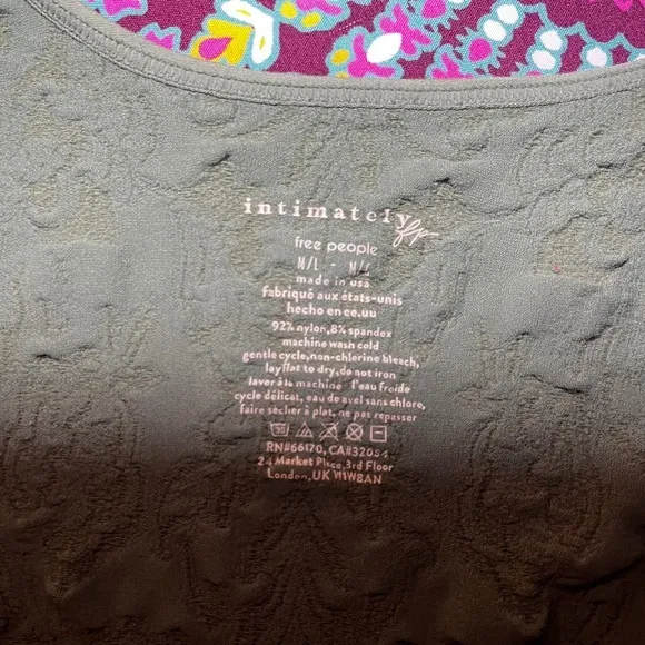 Free People Intimately Take Me Home Seamless Cami Tank Top Dried Pine Green M/L Size L - Image 6