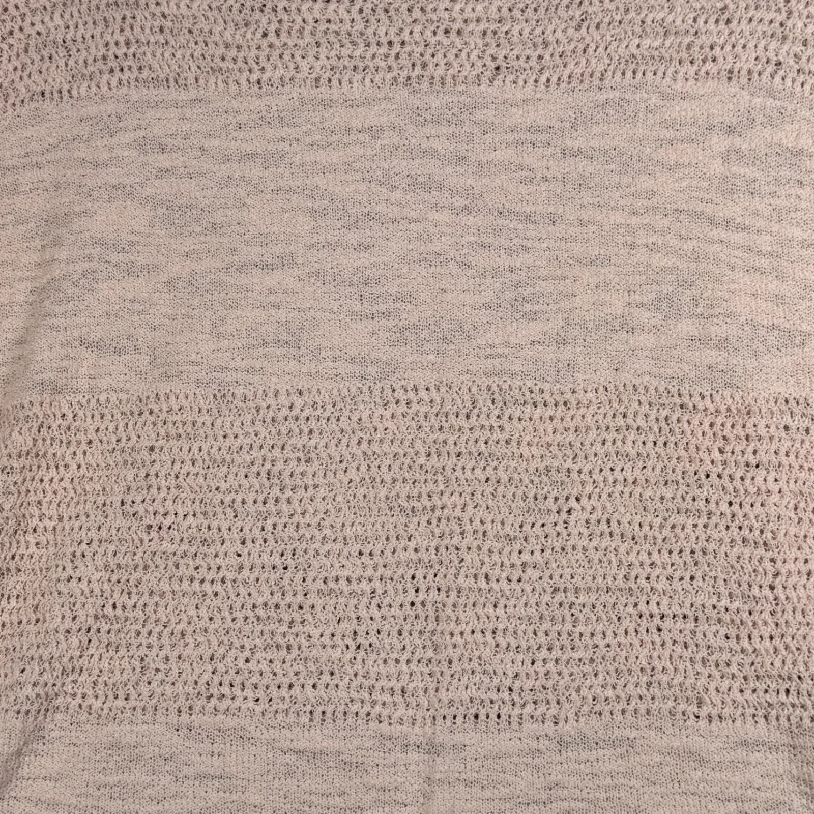 Lou & Grey Pink Open Knit‎ Sweater Women S Crew Neck Open Knit Pullover Coastal - Image 5