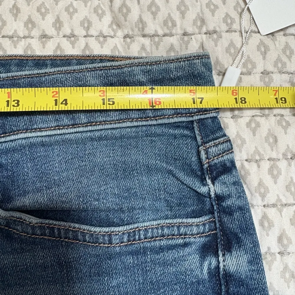 Favorite Daughter Size 33 The Erin High Rise Slim Straight Medium Indigo NWT‎ Blue - Image 4