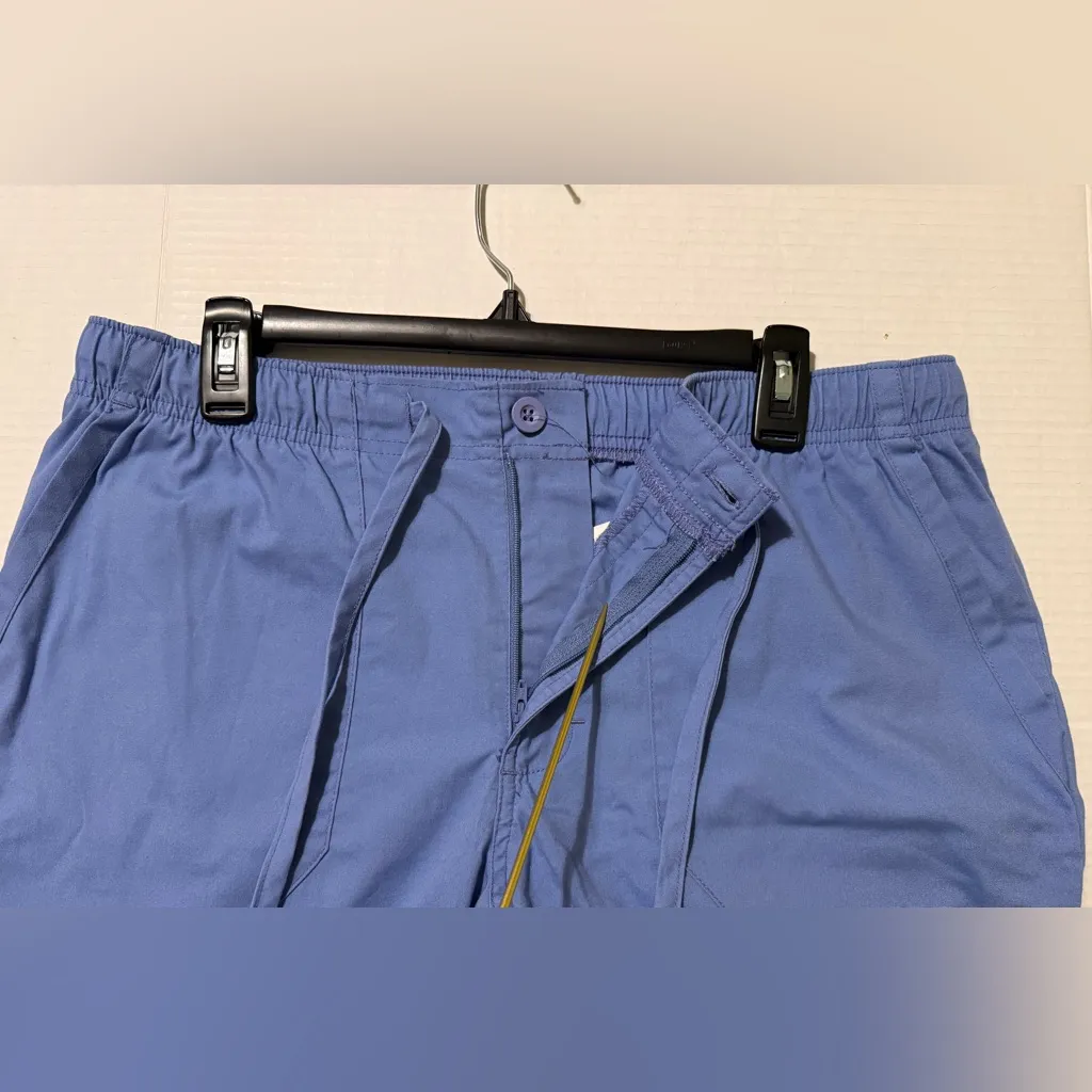 Cherokee Ceil Blue Drawstring Elastic Waist Scrub Pants-Medium LOT - Image 7