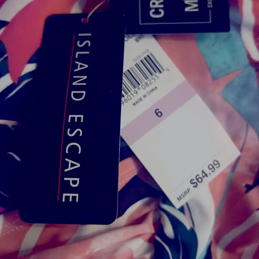 Island Escape White La Flor Tummy Control One - Image 3