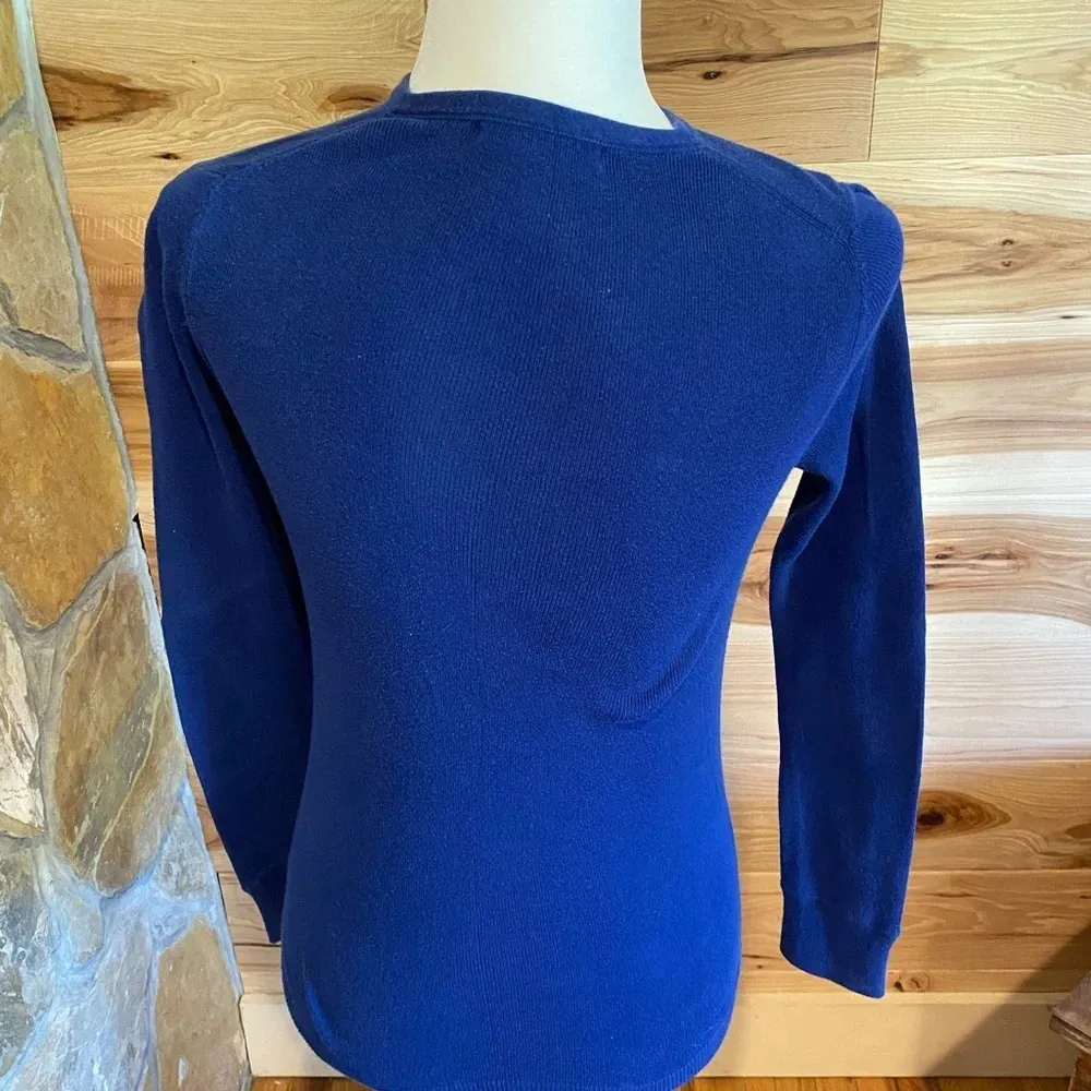Gap Royal blue sweater with ruffle detail - Image 5