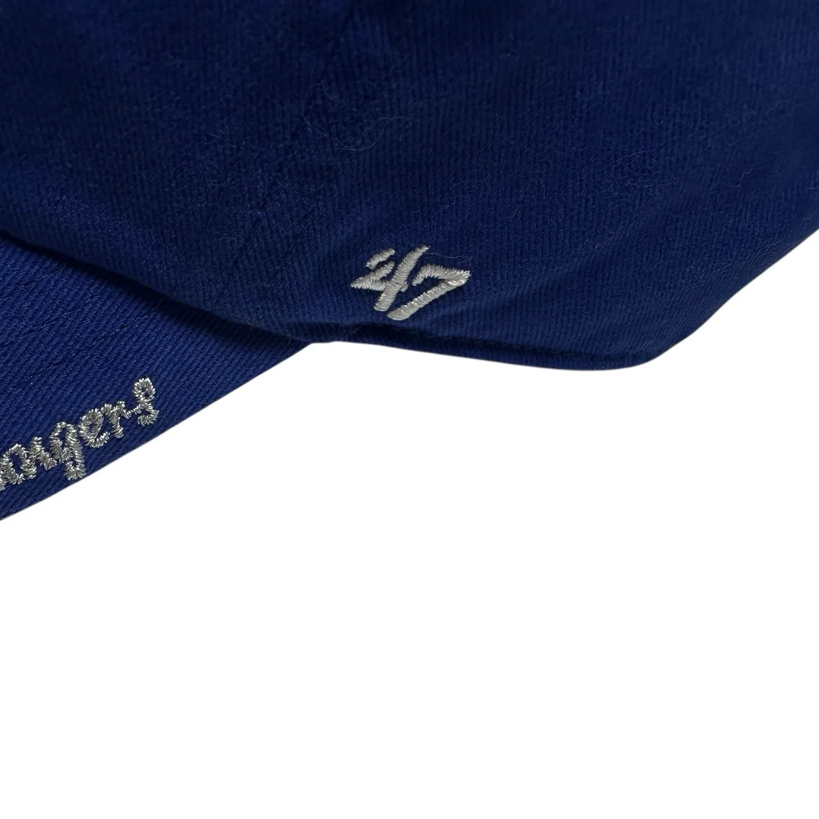 Texas Rangers Sparkle Sequin Hat Women's '47 Clean Up Cap Adjustable Blue MLB - Image 6