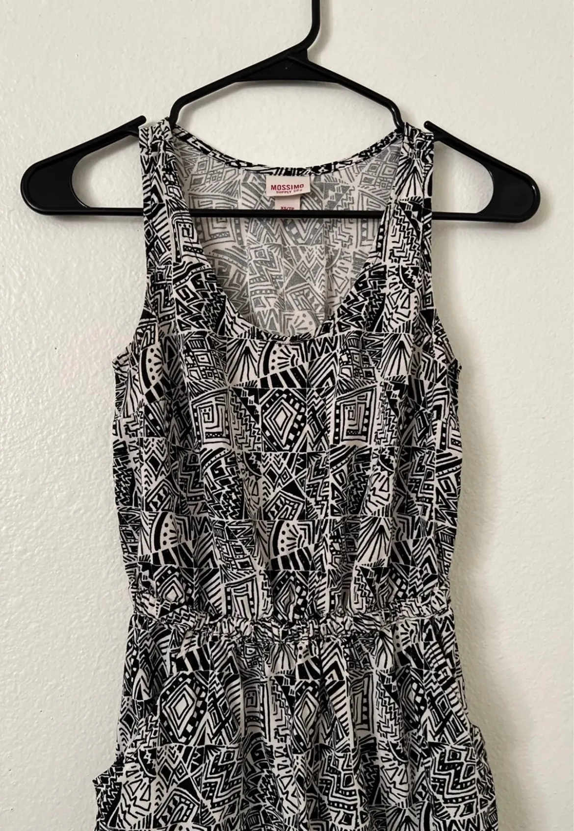 Black & White Print Mini Dress - Image 4