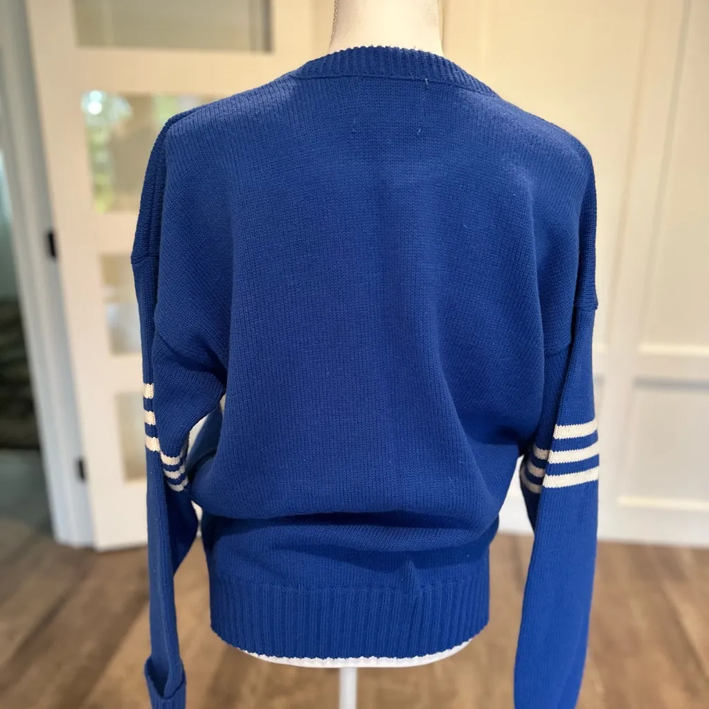 Vintage NFL Colts Blue and White Crew Neck Sweater | Colts | Vintage - Image 6