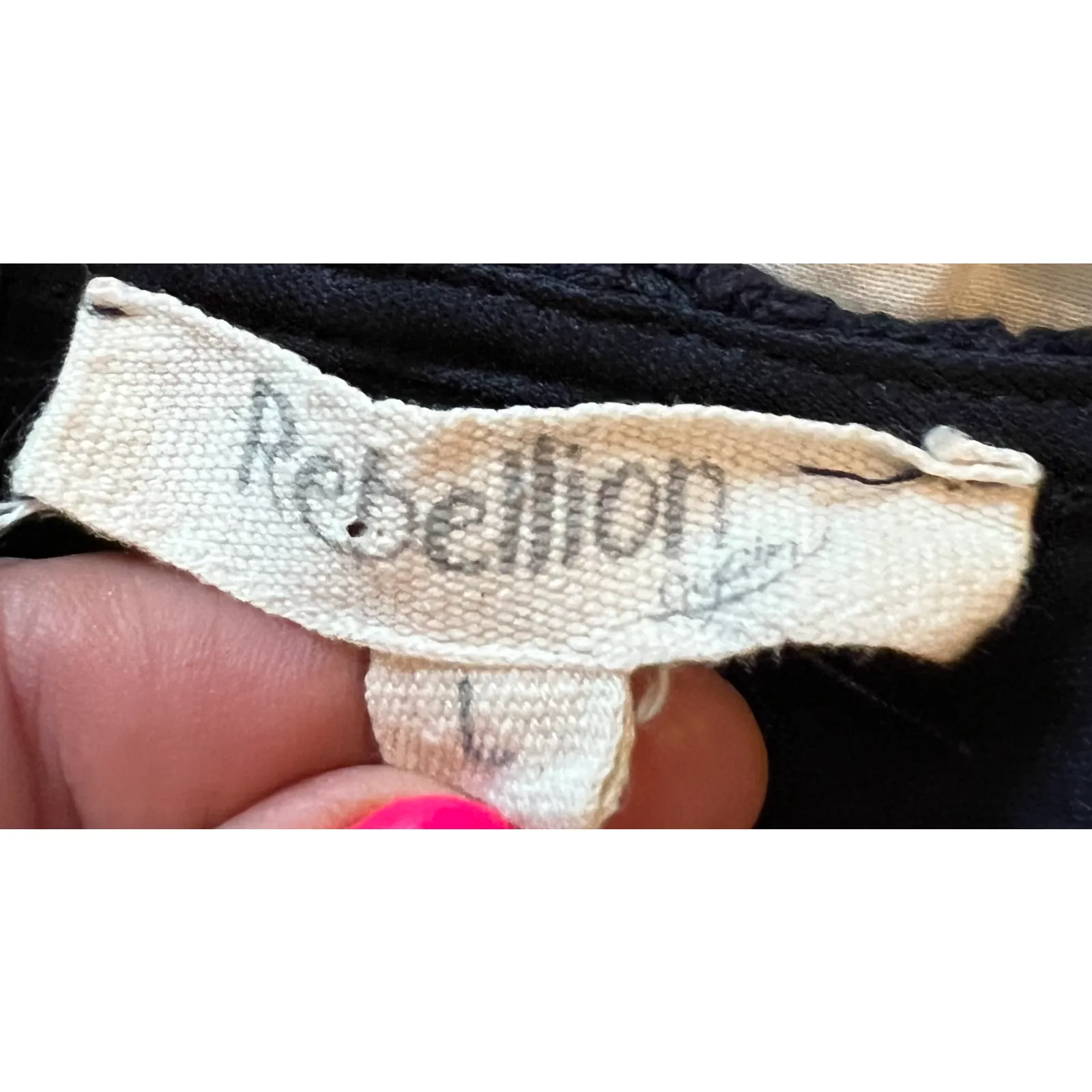 REBELLION Womens Dress Size L Blue Lace Sleeveless Round Neck Back Zip Juniors - Image 2